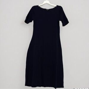 Lauren Ralph Lauren Navy Blue Women's  short-sleeve Midi Dress / L